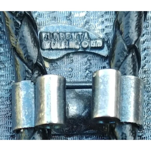 Vintage Southwestern Native Style Bird Bolo Tie By Florenta Of California - Picture 2 of 10